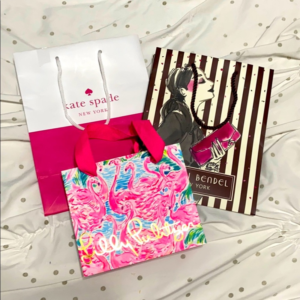 Three piece empty designer bags
